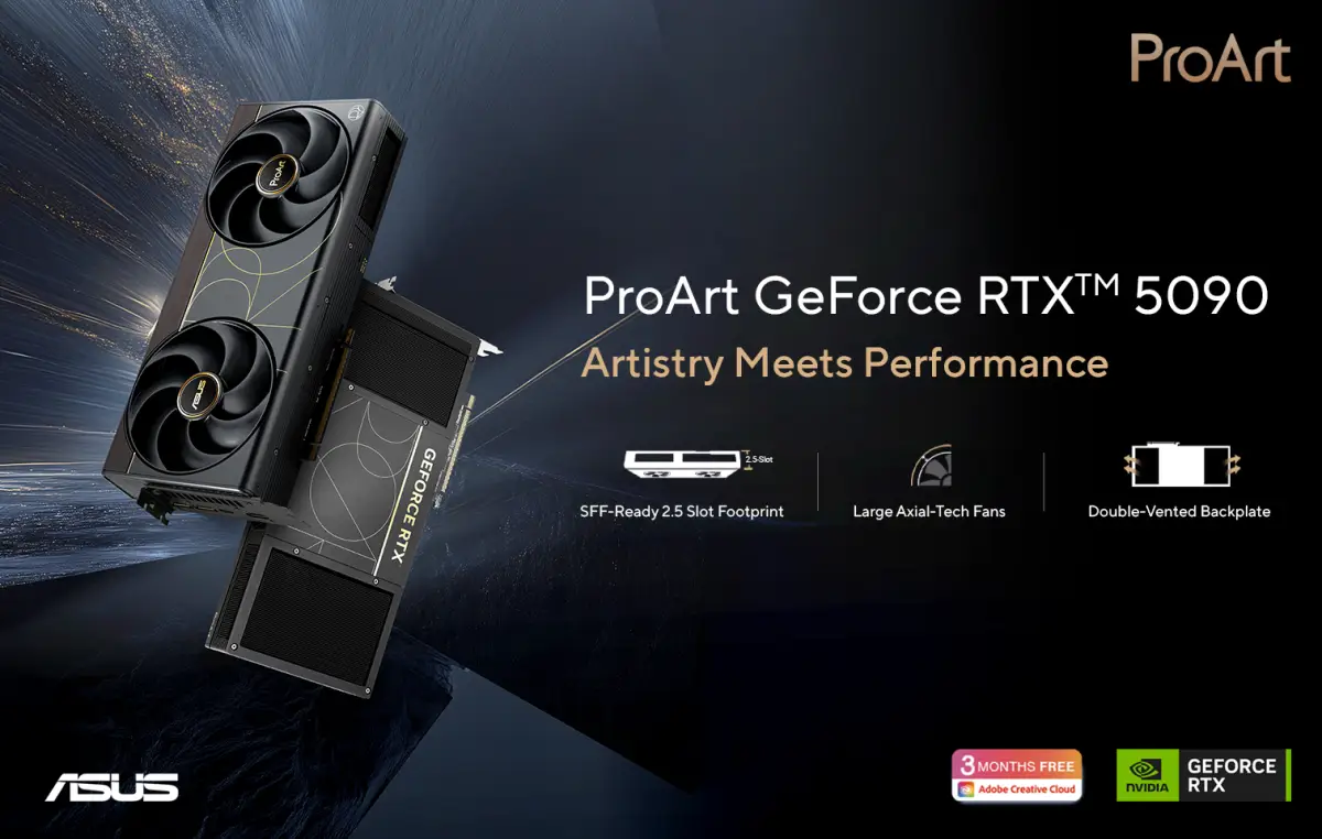 ASUS Luncurkan ProArt GeForce RTX 5090 dengan VRAM 32GB
