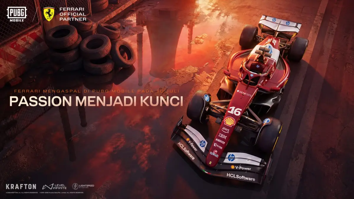 PUBG MOBILE x Ferrari Resmi Dimulai! Berikut Daftar Mobil serta Item Eksklusifnya